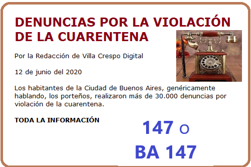 DENUNCIAS VIOLACION CUARENTENA